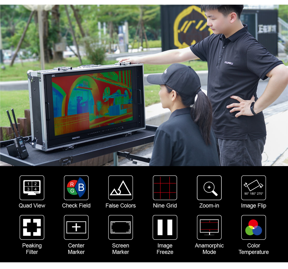 false color monitor